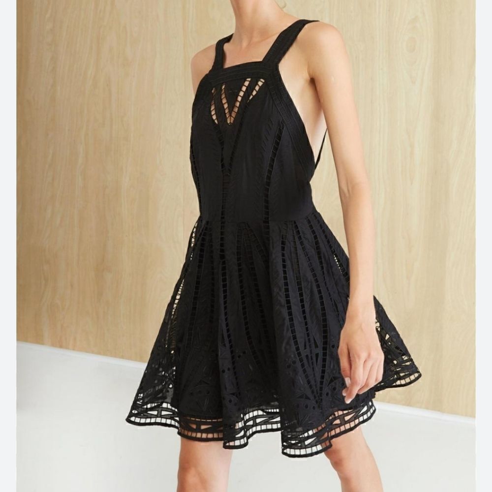 NWT Magali Pascal Tangier Eyelet Mini Dress S